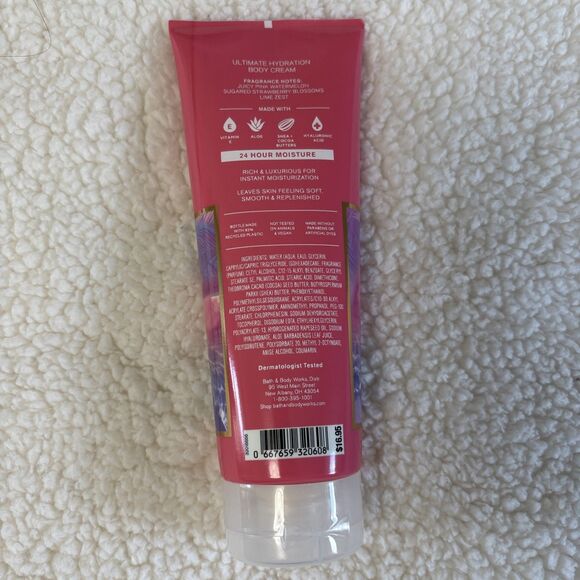Bath & Body Works Pink Watermelon Blast Ultimate Hydration Body Cream Lotion - Picture 2 of 3